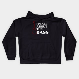 Funny Bass Guitar Bassist Slogan Gift For Bassist Bass Player Kids Hoodie